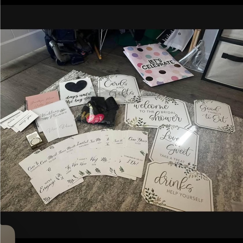 Lots of Bridal Shower and Wedding Items